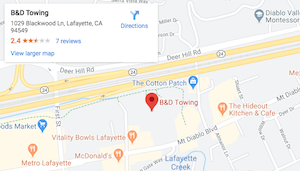 B&D Towing on Google Maps